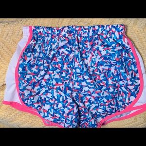 Nike Dri-fit Shorts Pink, Blue & White Size L